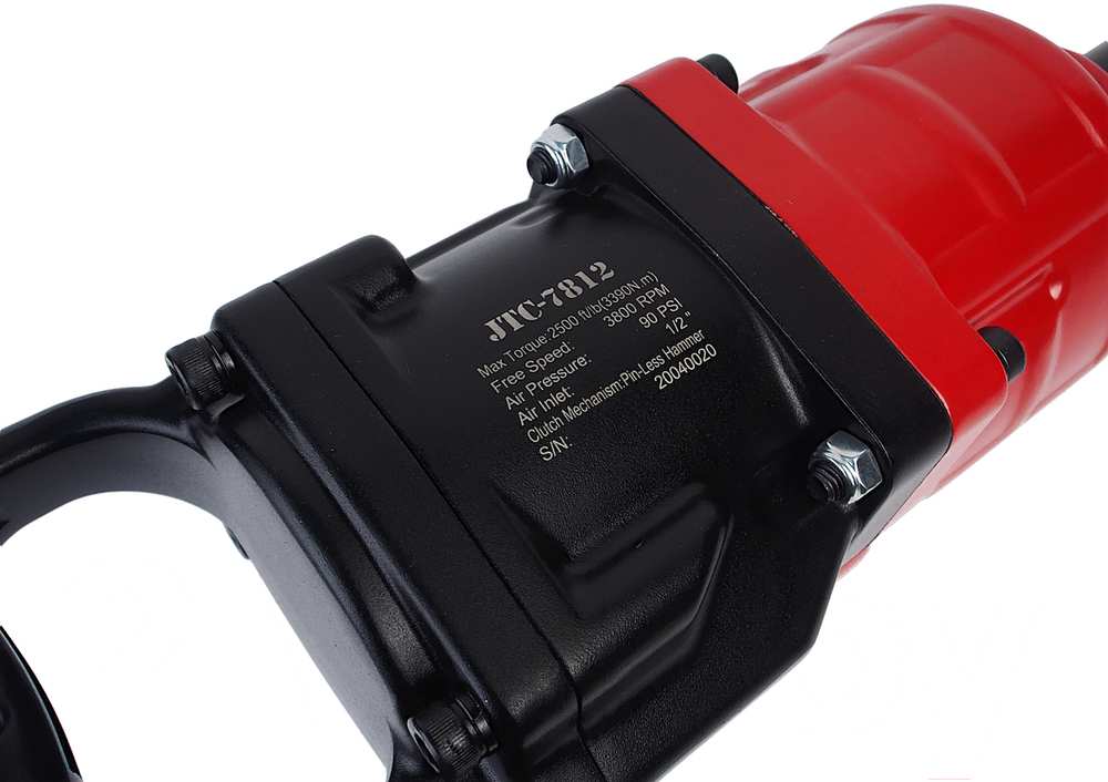 Гайковерт пневматический 1" 3390Нм 3800об/мин. 351л/мин. 90PSI шпиндель 228мм ударный L=612мм JTC JTC-7812
