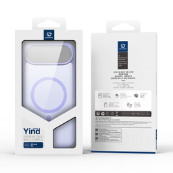 Матовый противоударный чехол светло-фиолетового цвета с MagSafe для iPhone Air, серия Yind Series от Dux Ducis