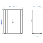 Тумба под ТВ - IKEA SKRUVBY/СКРУВБИ ИКЕА, 38х90х226 см, синий
