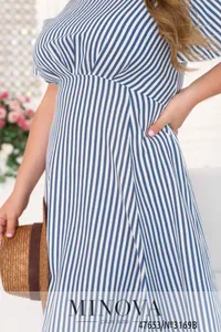 Платье 3169B-Голубой Minova