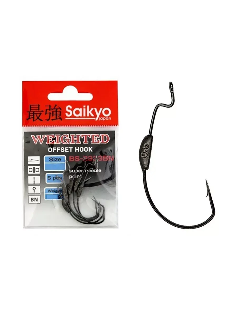 Крючки для рыбалки Saikyo BS-2333 Weighted BN
