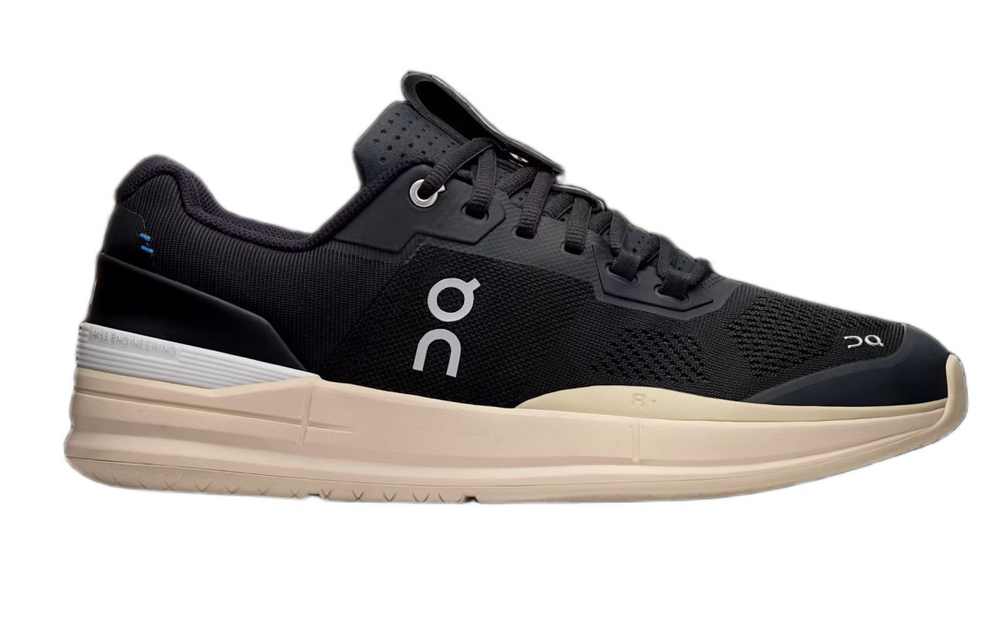 Мужские кроссовки теннисные On The Roger Pro - black/sand