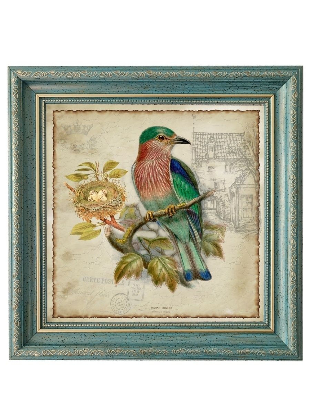 Картина на стену для интерьера на холсте в раме 25*25 см