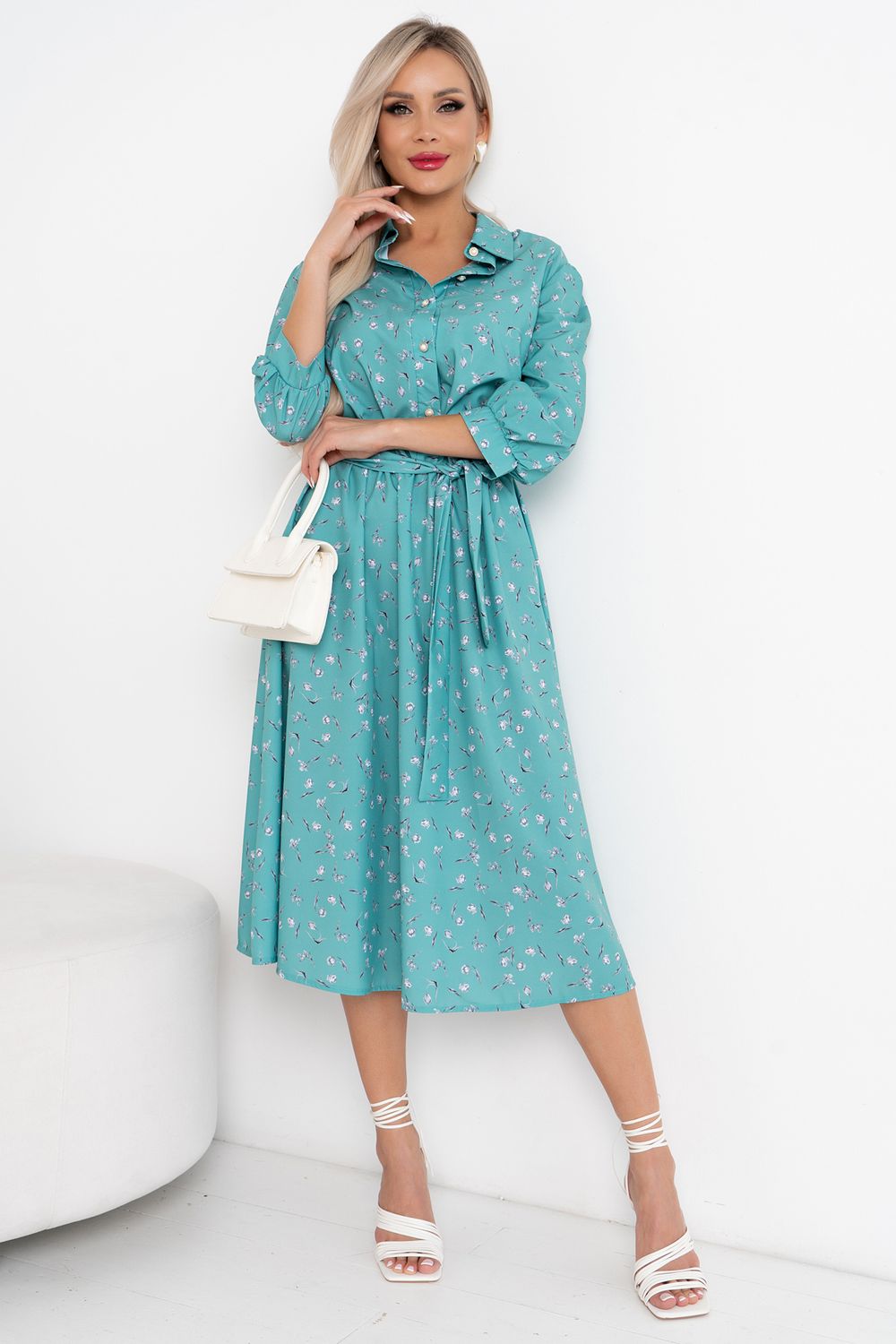 Платье Ангелина (мята) Р11-1177 Nikol (Акция)