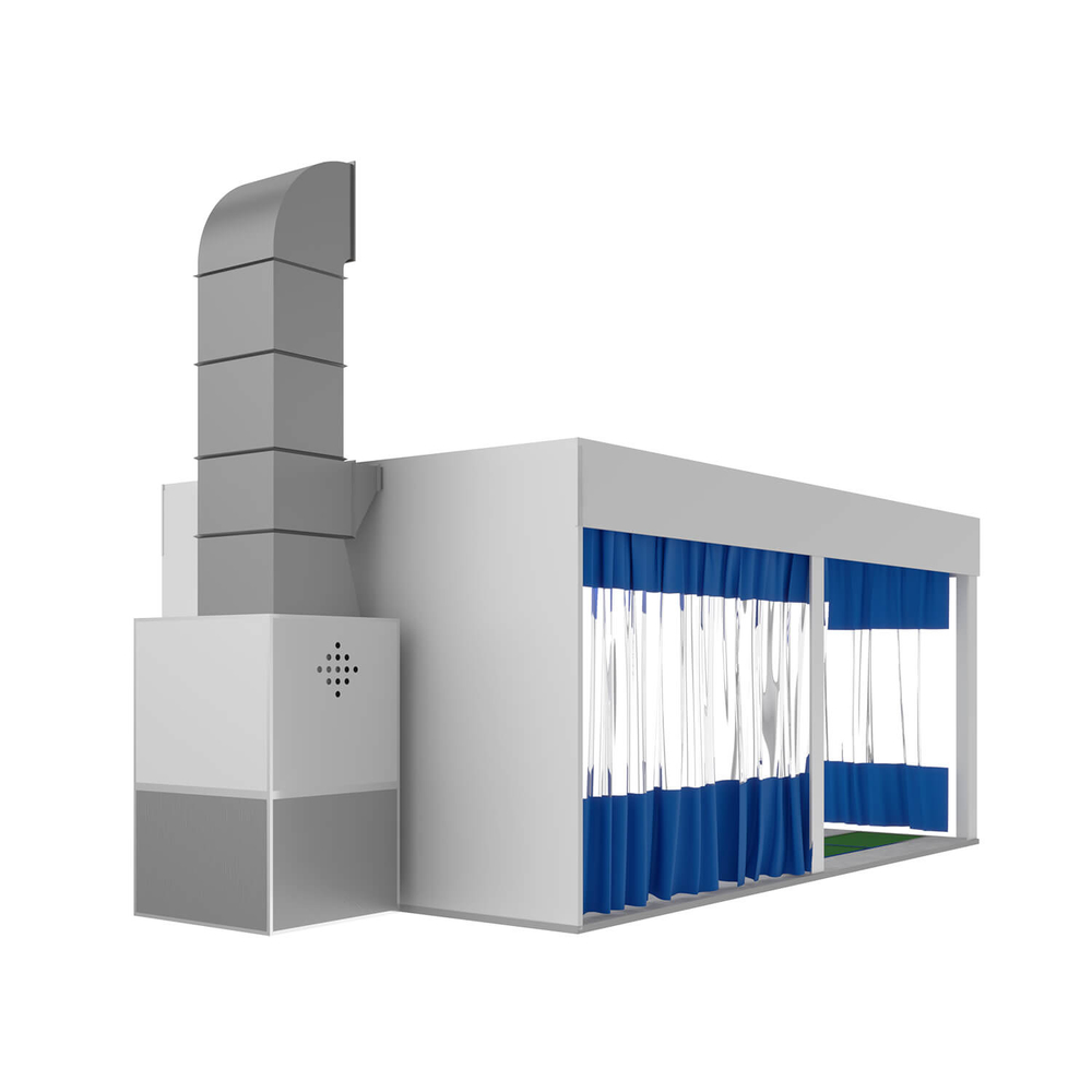 WDK-510 Пост подготовки с двумя полосами решёток для монтажа на приямок