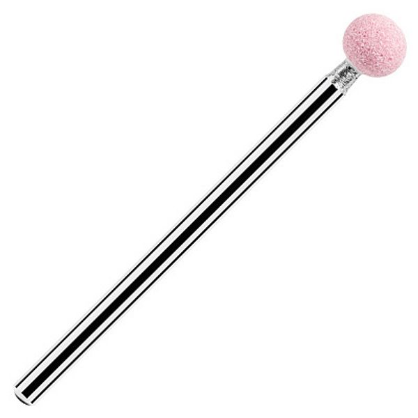 Фреза корундовая шаровидная Ø5мм, 01 Розовая, мелкая зернистость