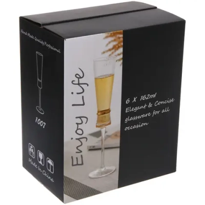 Бокал для шампанского 180мл «VIVALDI» в наборе 6шт, зеленый