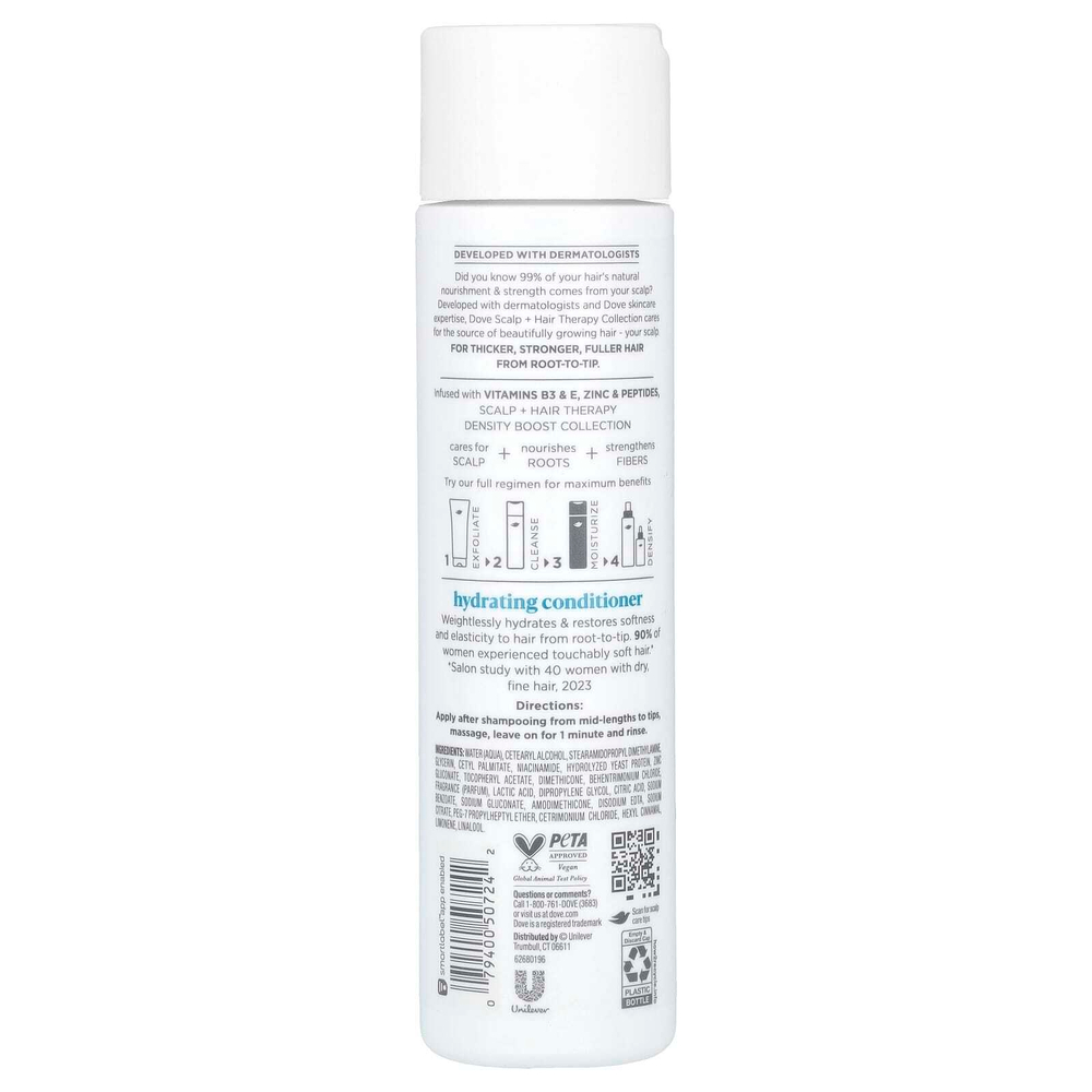 Dove, Scalp + Hair Therapy, увлажняющий кондиционер, 273 мл (9,25 жидк. унц.)