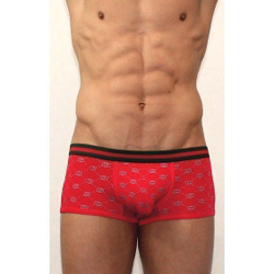 Мужские трусы хипсы красные с овалами Calvin Klein Red Trunks