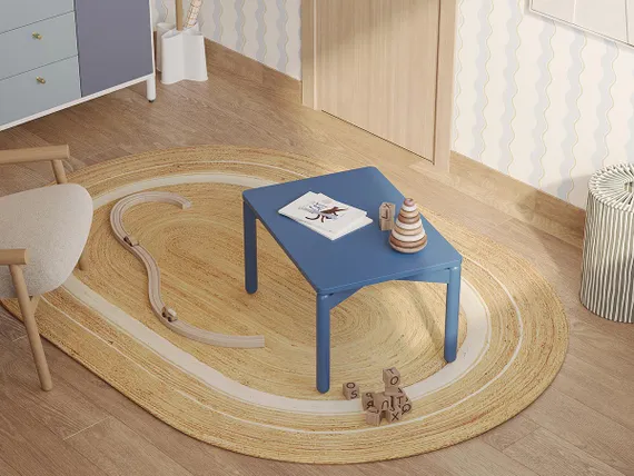 Столик кофейный saga, 50х70 см, синий