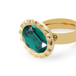 Кольцо Qudo TIVOLA UNICA big (G/P) Emerald 56 686945