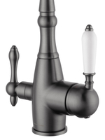 Смеситель для кухни c подключением фильтра WONZON & WOGHAND, Темный графит (WW-88458006-BGM)