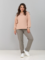 Брюки Б-032/гусинаялапка-коричневая