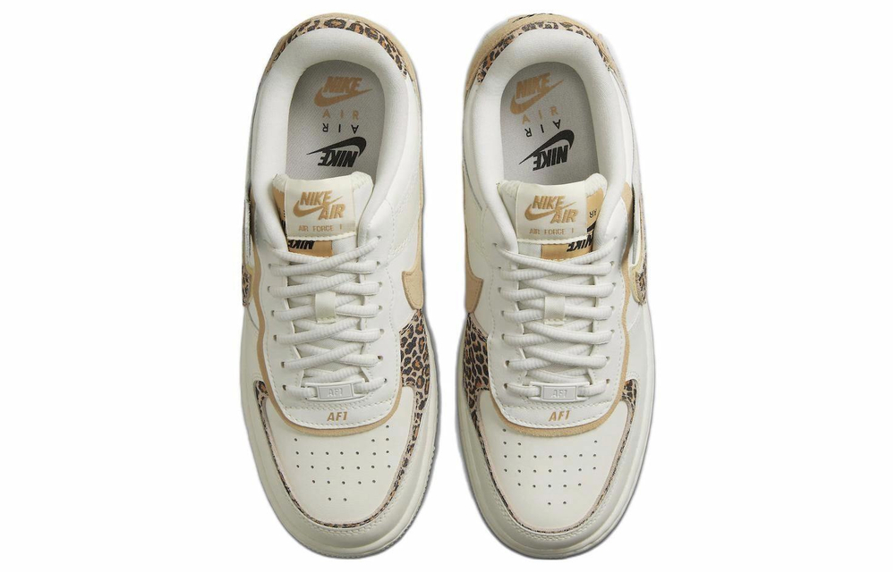 Кроссовки Nike Air Force 1 Low Shadow "Leopard" (Женская размерная сетка)