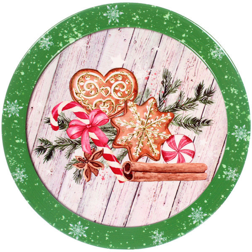 Подставка под горячее керамика 16см «Новогодние пряники»