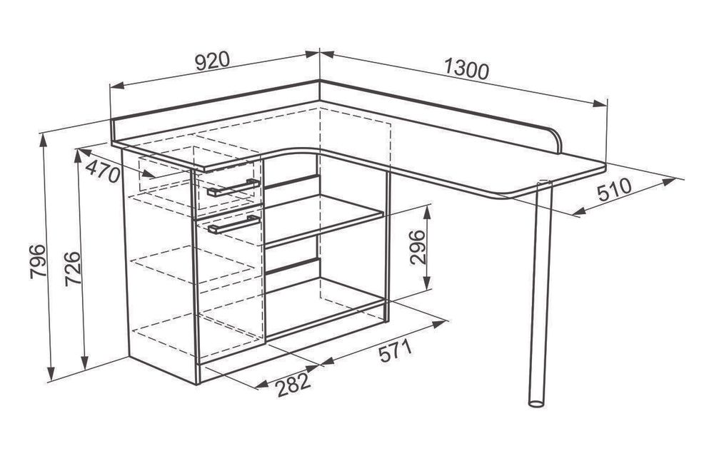 Детская «Колледж» (ясень шимо темный/светлый), ЛДСП 16 мм, Мебельсон