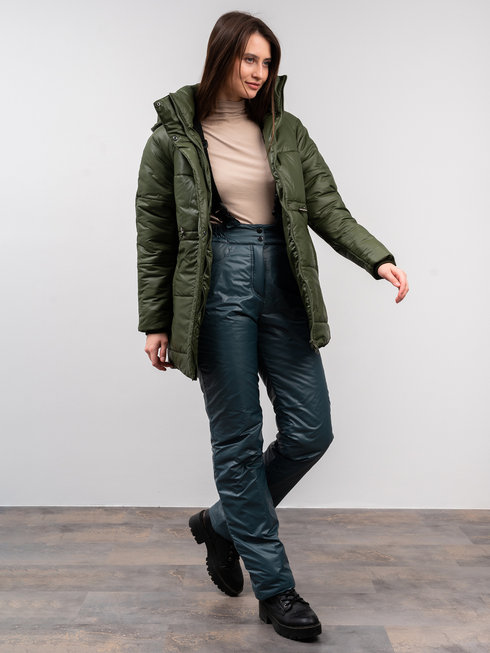 Костюм зимний "Arctic" хаки-серый