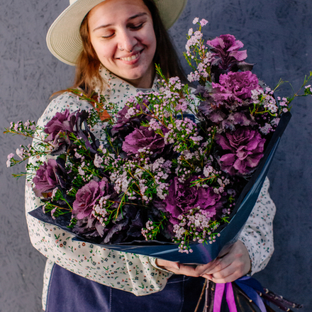 59. Загадочный дерзкий букет с брассикой