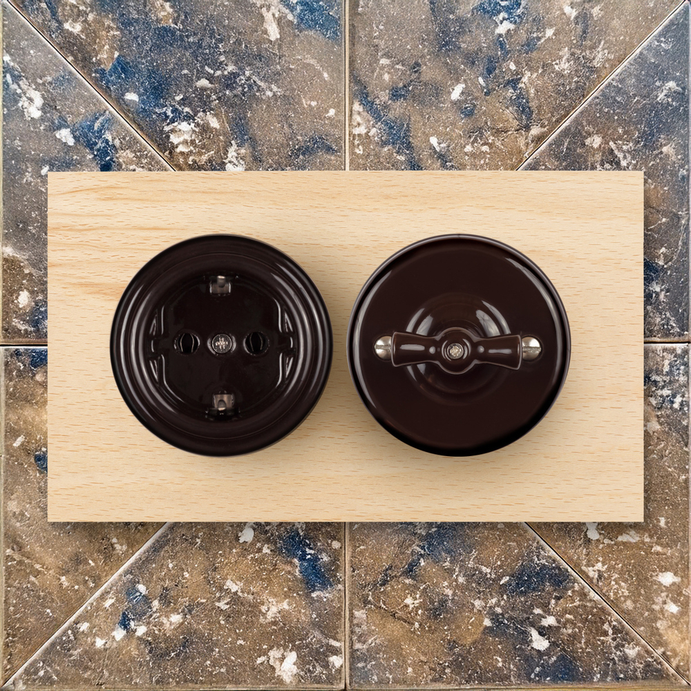 Рамка 2-х постовая, скрытый монтаж, Шедель Форест, дерево, цвет светлый бук BF7-620-110