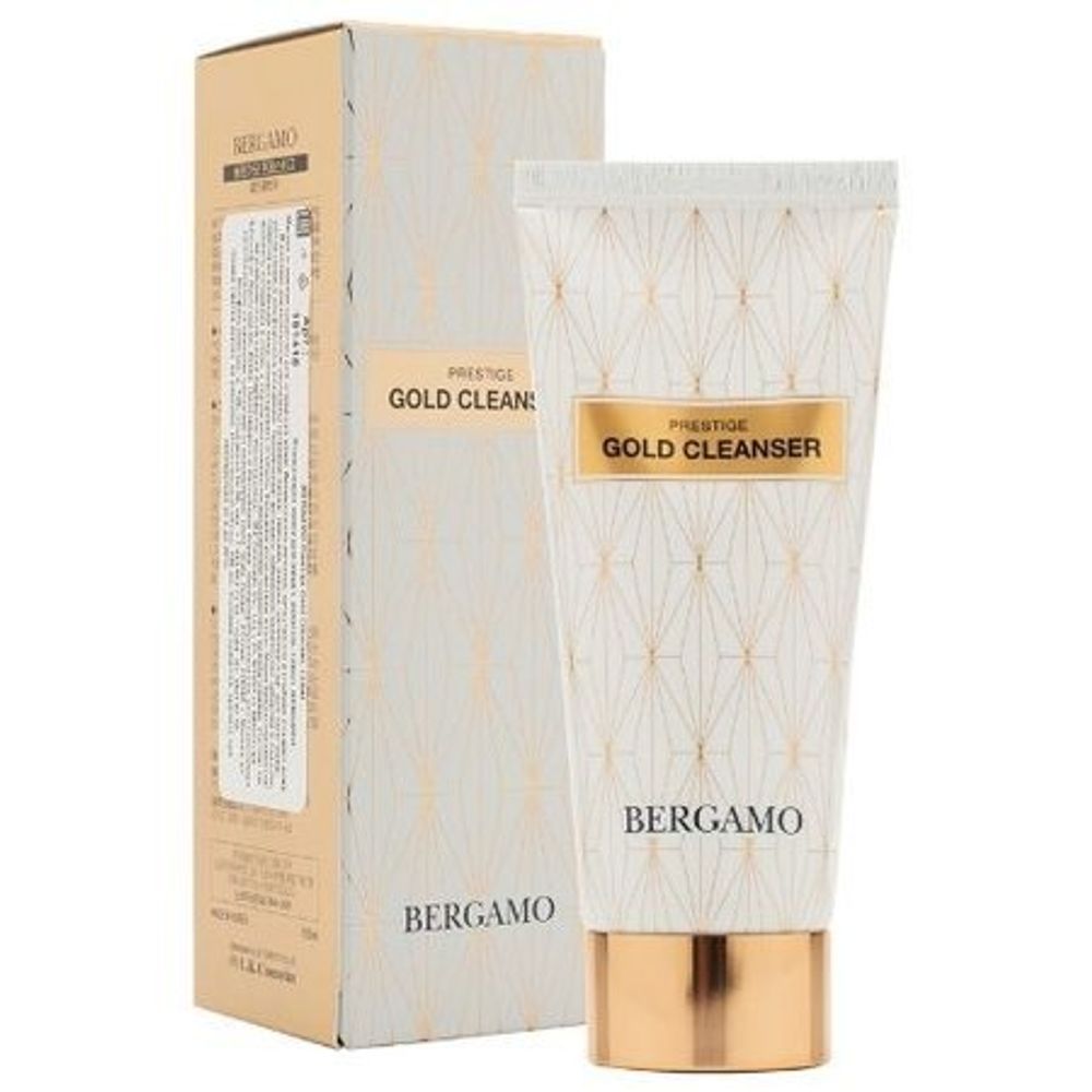 Очищающая пенка для лица с золотом BERGAMO Prestige Gold Cleanser