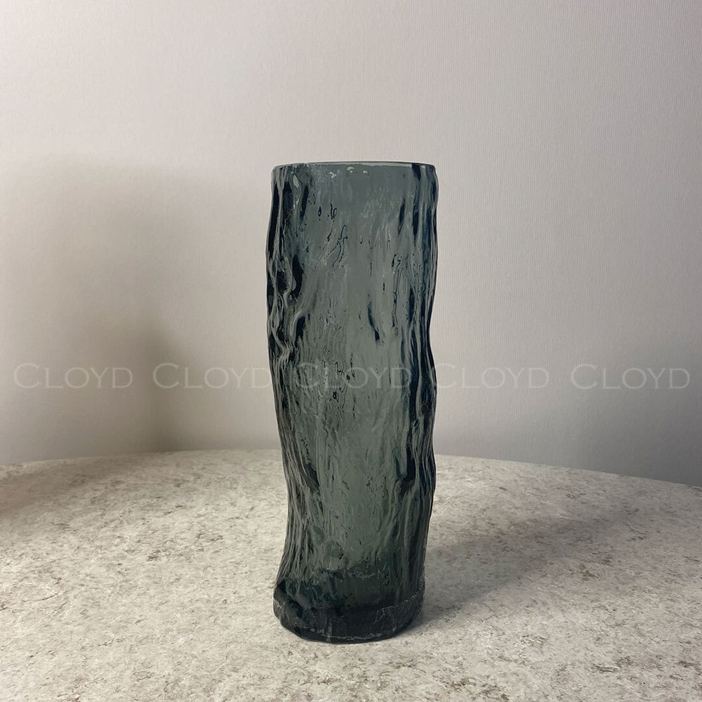 Ваза Cloyd арт.50131 / выс. 31 см - дымчатое стекло / серия 1620