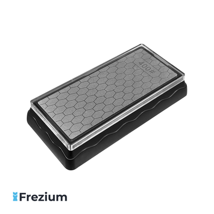 Алмазный двухсторонний точильный брусок на подставке (#400/#1000)