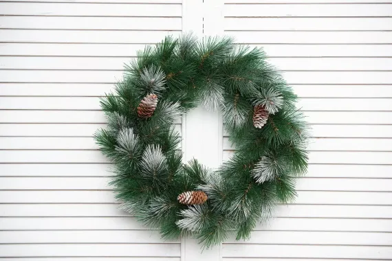 Хвойный венок Сибирский кедр 60 см., ЕлкиТорг (52066)