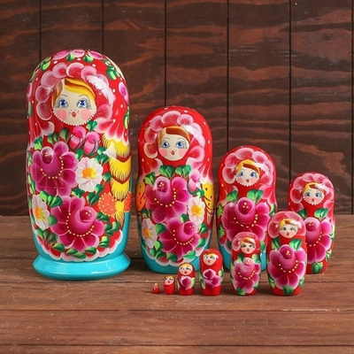 Матрешка 10 в 1 (расписная) большая