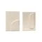 Mirta Набор из 2 картин из папье-маше бежевого цвета 29 х 39 см