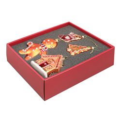 Набор ёлочных украшений Ginger celebration из коллекции New Year Essential, 4 шт.