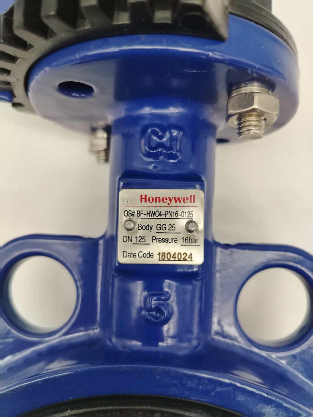 Клапан дисковый поворотный CTS Ду125 PN16 с эпоксидным покрытием корпус чугун DN125 BF-HWC4-PN16-0125