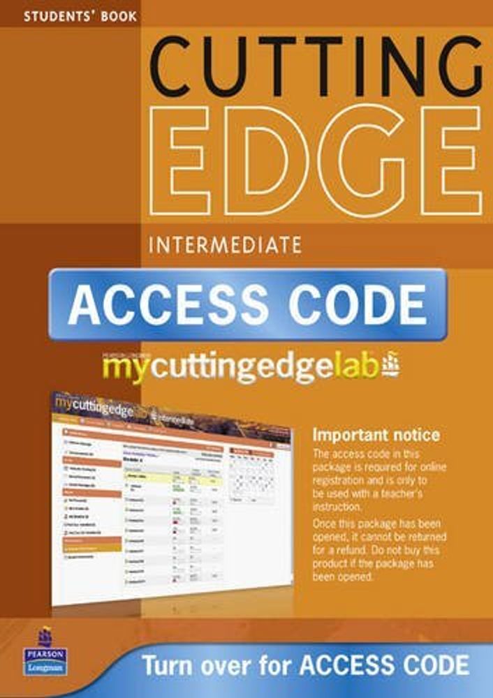 New Cutting Edge Intermediate Coursebook+ My Lab Access Card Pack