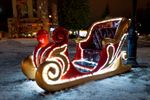новогодние Сани с подсветкой