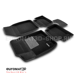 Коврики салона для FORD Fiesta (2010-) / Ecosport (2014-) Euromat 3D Business черные. Арт. EMC3D-002213
