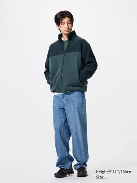 UNIQLO Флисовая куртка на молнии, синий