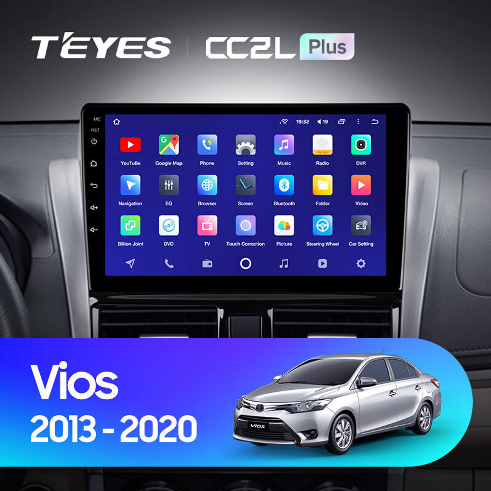 Teyes CC2L Plus 10.2" для Toyota Vios 2013-2020