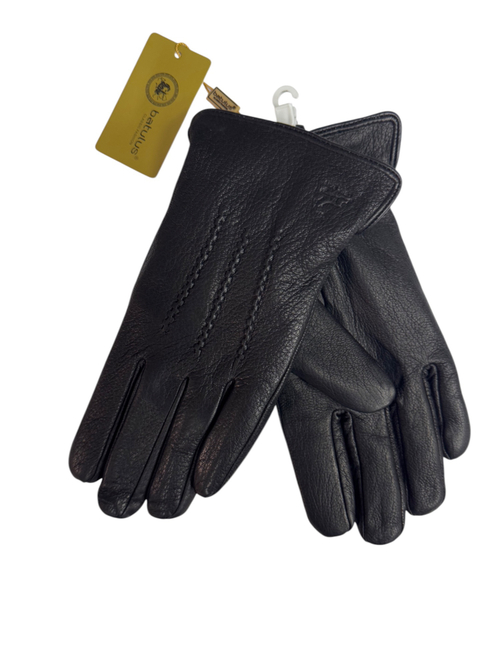 Перчатки. Мужские. Материал верха: Кожа оленя. Подклад: Плюш-флис. 5 шт в упаковке.