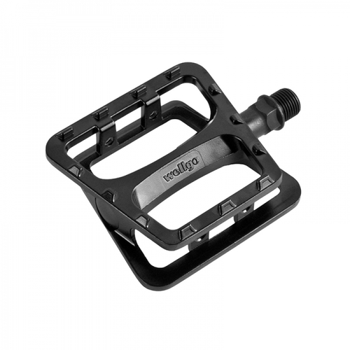 Педали Wellgo PLATFORM алюминиевые, 99x84x27мм, резьба 9/16", полимерные подшипники, черные (50)