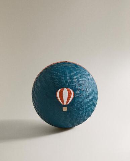 ZARA HOME ДЕТСКИЙ ИГРОВОЙ МЯЧ С ПРИНТОМ «ВОЗДУШНЫЙ ШАР», СИНИЙ