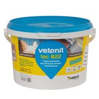Гидроизоляция эластичная Ветонит Tec 822 розовая 4 кг