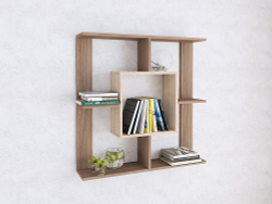 Полка навесная ПН-1, ясень шимо/дуб сонома