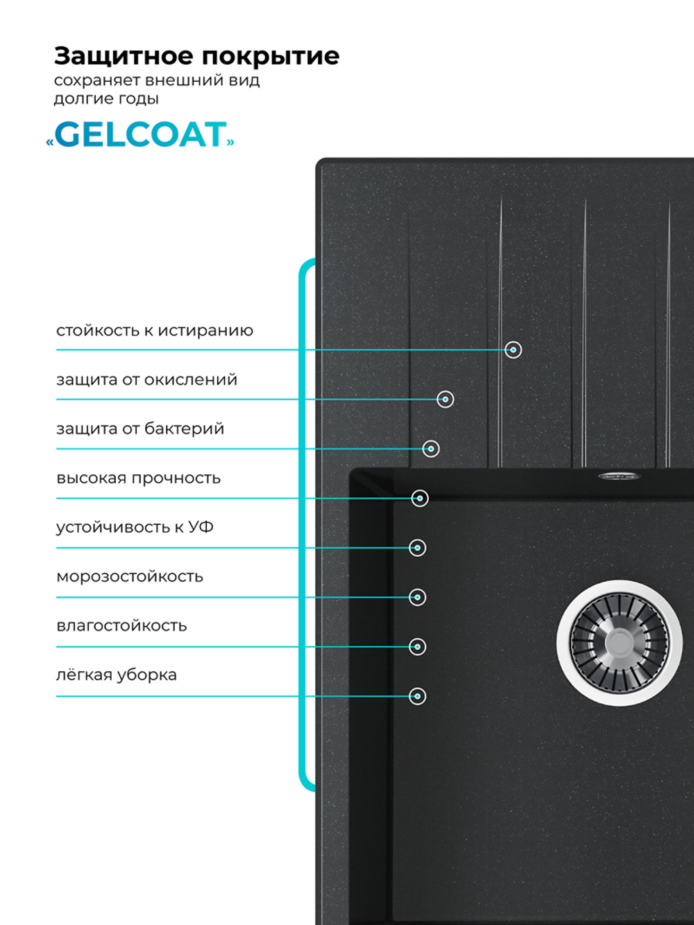 Мойка POLYGRAN DEKA-700 космос №316