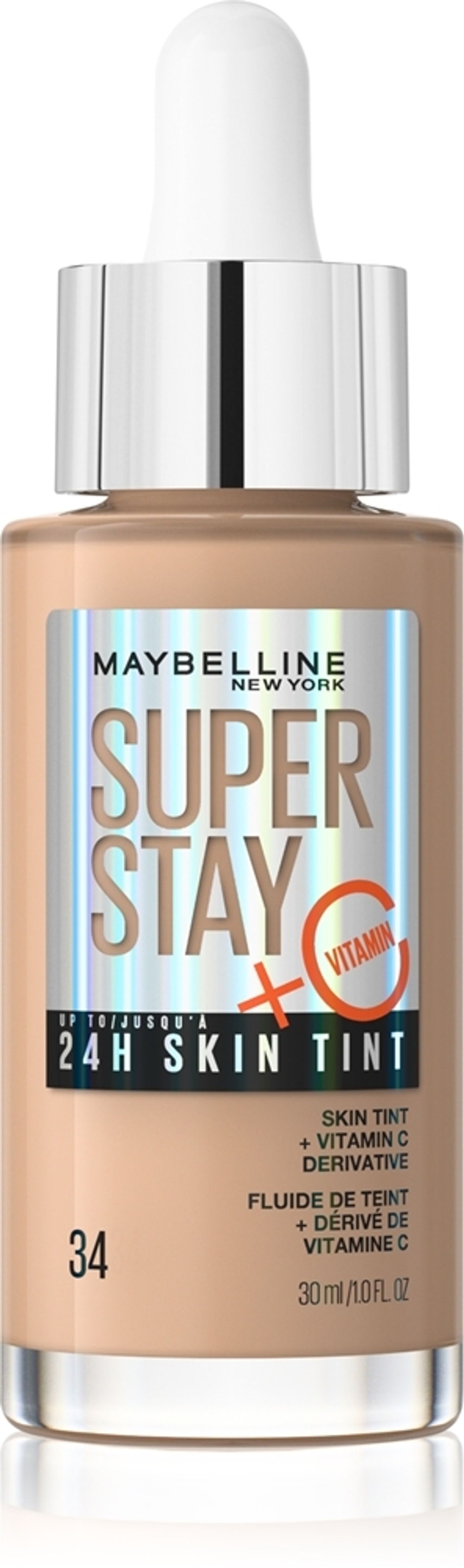 MAYBELLINE NEW YORK SuperStay Vitamin C Skin Tint - Сыворотка для выравнивания тона кожи, 30 ml