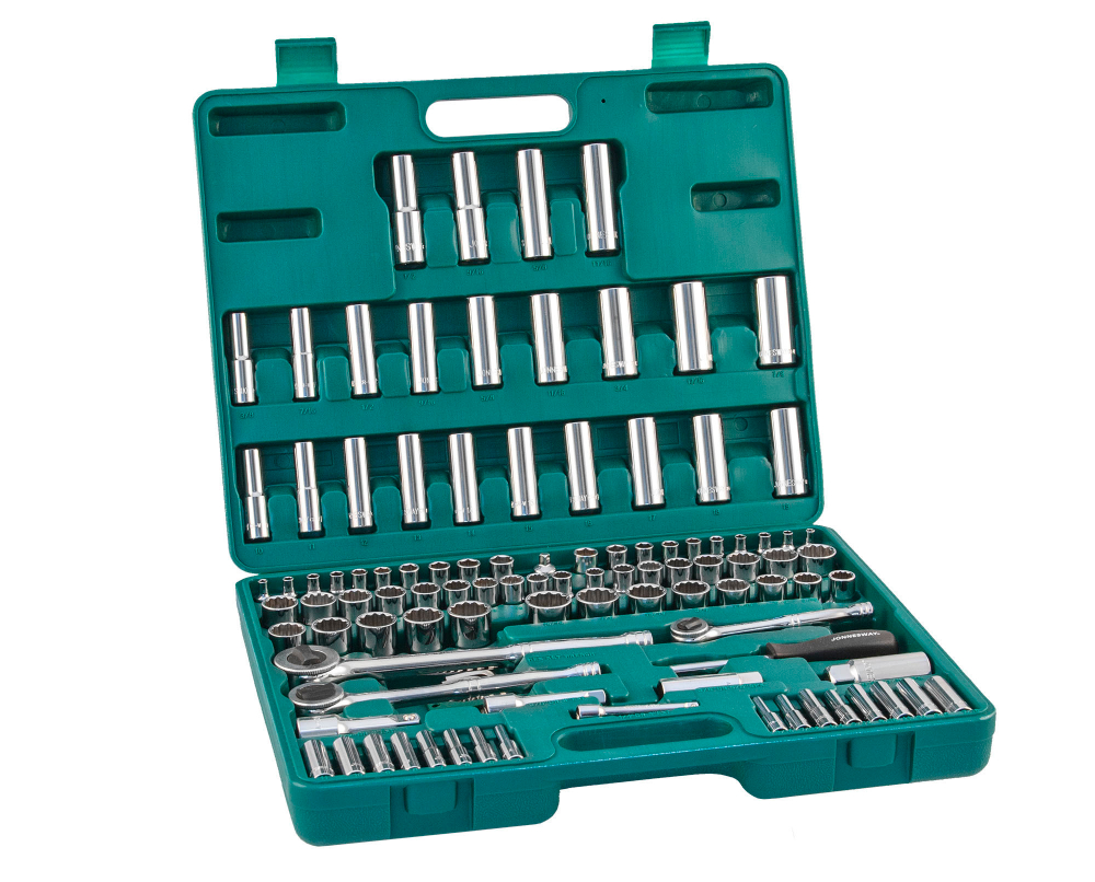 S05H48107S Набор инструмента универсальный 1/4", 3/8" и 1/2"DR, 107 предметов