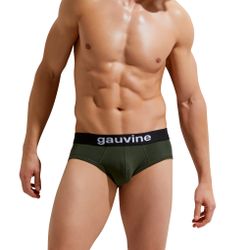 Мужские трусы брифы хаки GAUVINE 2006