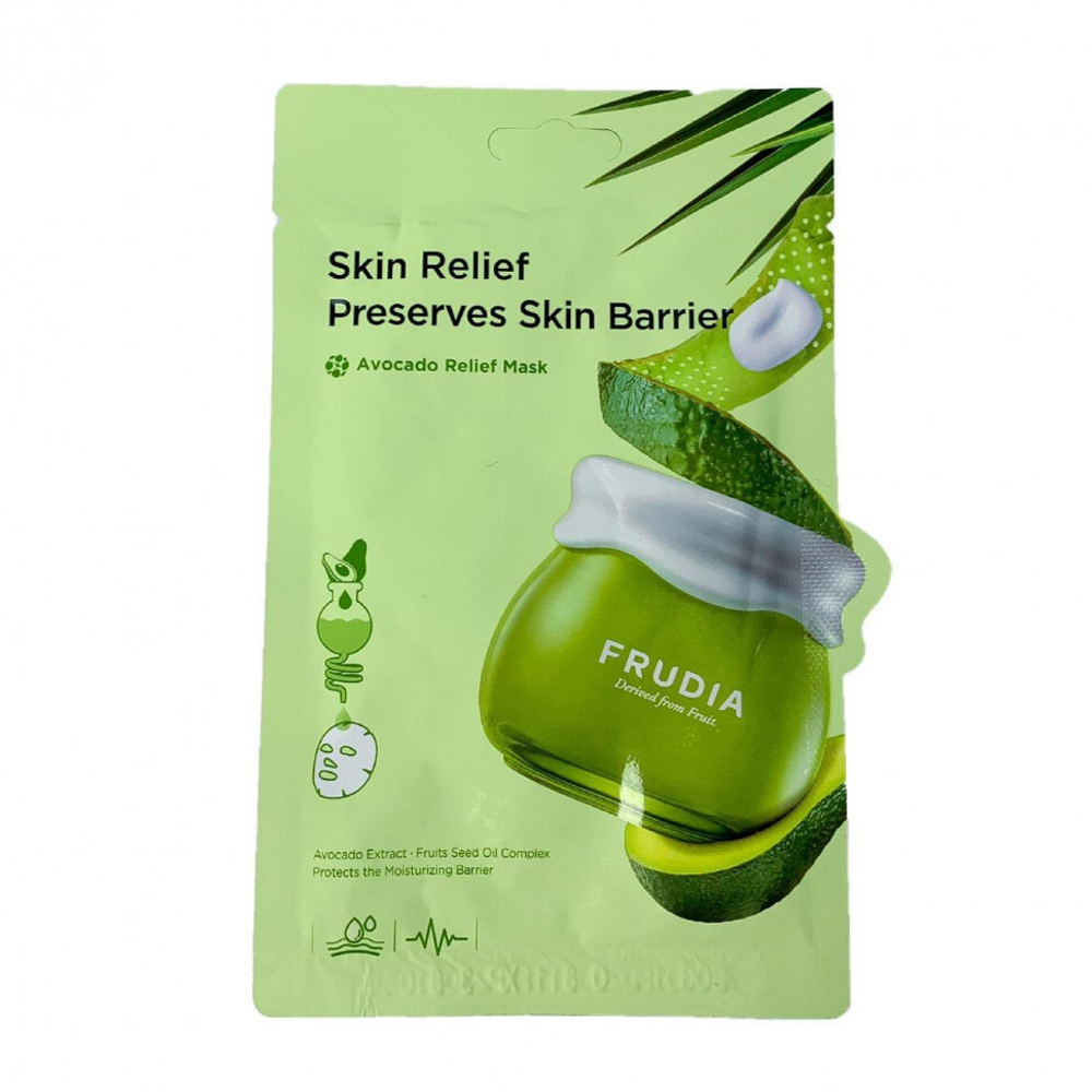 FRUDIA Восстанавливающая маска для лица с авокадо Avocado Relief Mask, 1шт 20мл