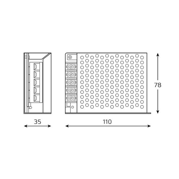 Блок питания Gauss 60W 12V IP20 BT503