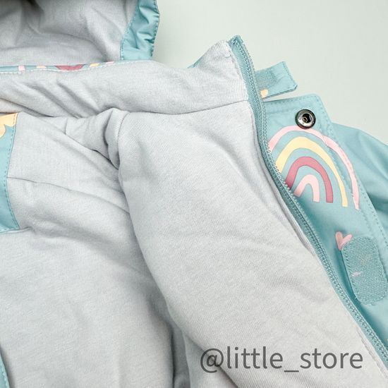 Комбинезон демисезонный "Солнце и луна" голубая дымка