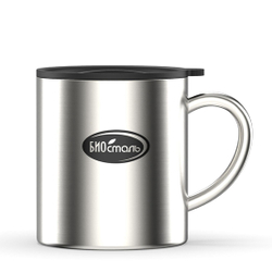 Термокружка Biostal (0,45 литра) c металлической ручкой и крышкой