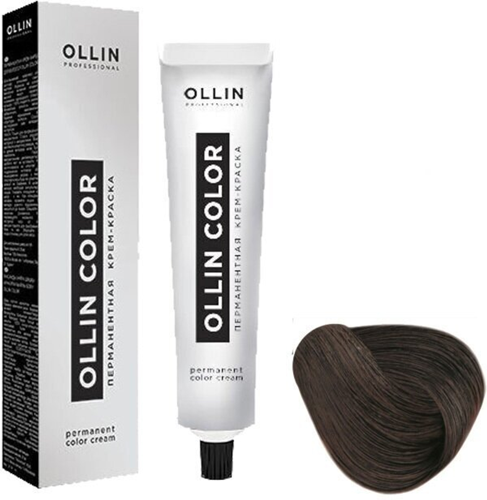 OLLIN COLOR 5/7 светлый шатен коричневый 60мл Перманентная крем-краска для волос